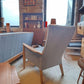 Rare Parker Knoll High Back Armchair with Grey Fabric (NEW Upholstery)