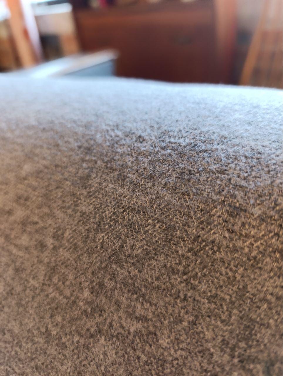 Rare Parker Knoll High Back Armchair with Grey Fabric (NEW Upholstery)