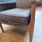Rare Parker Knoll High Back Armchair with Grey Fabric (NEW Upholstery)