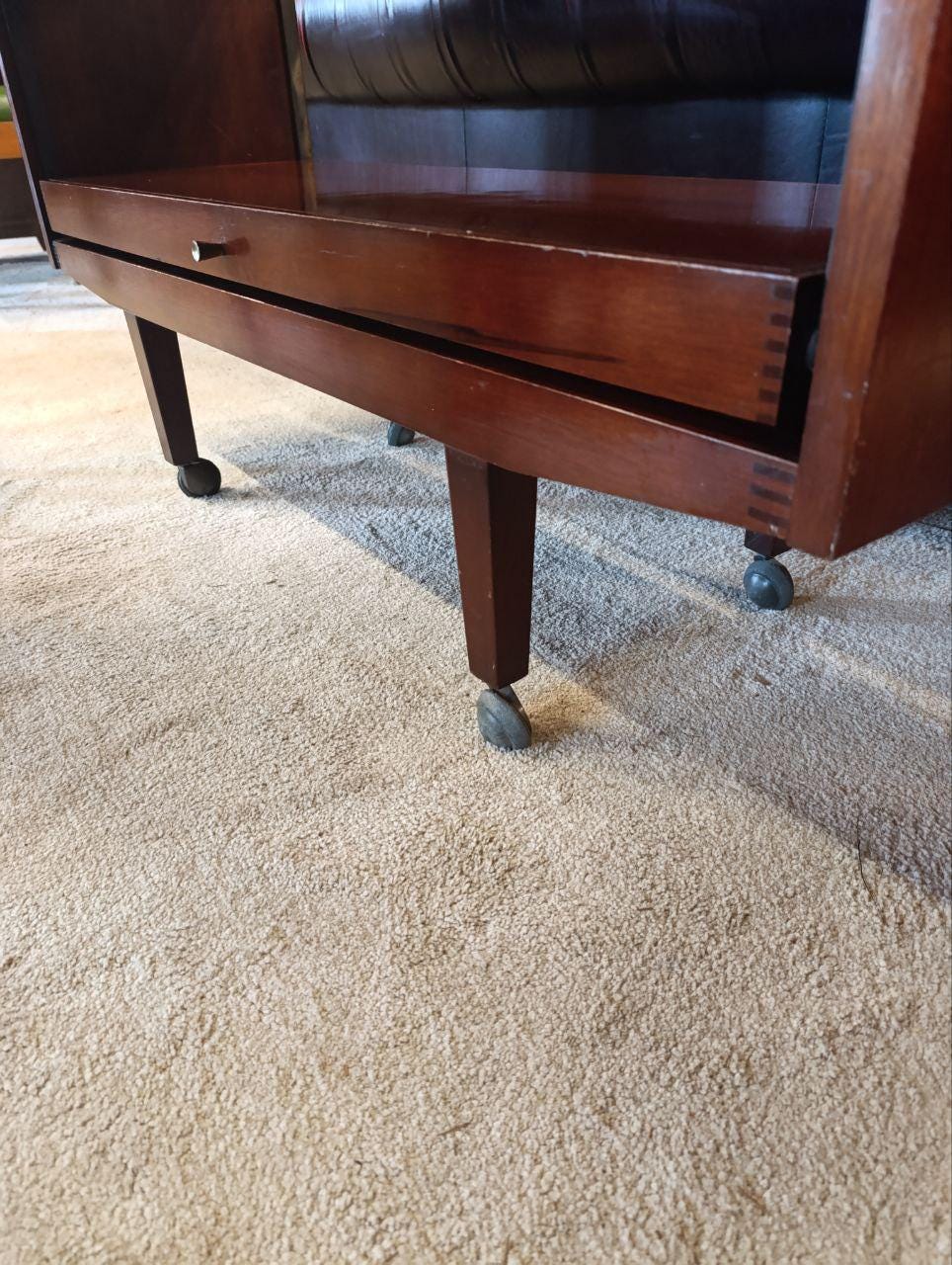 Vintage Besway Teak Metamorphic Drinks Trolley/Dining Table - 1970