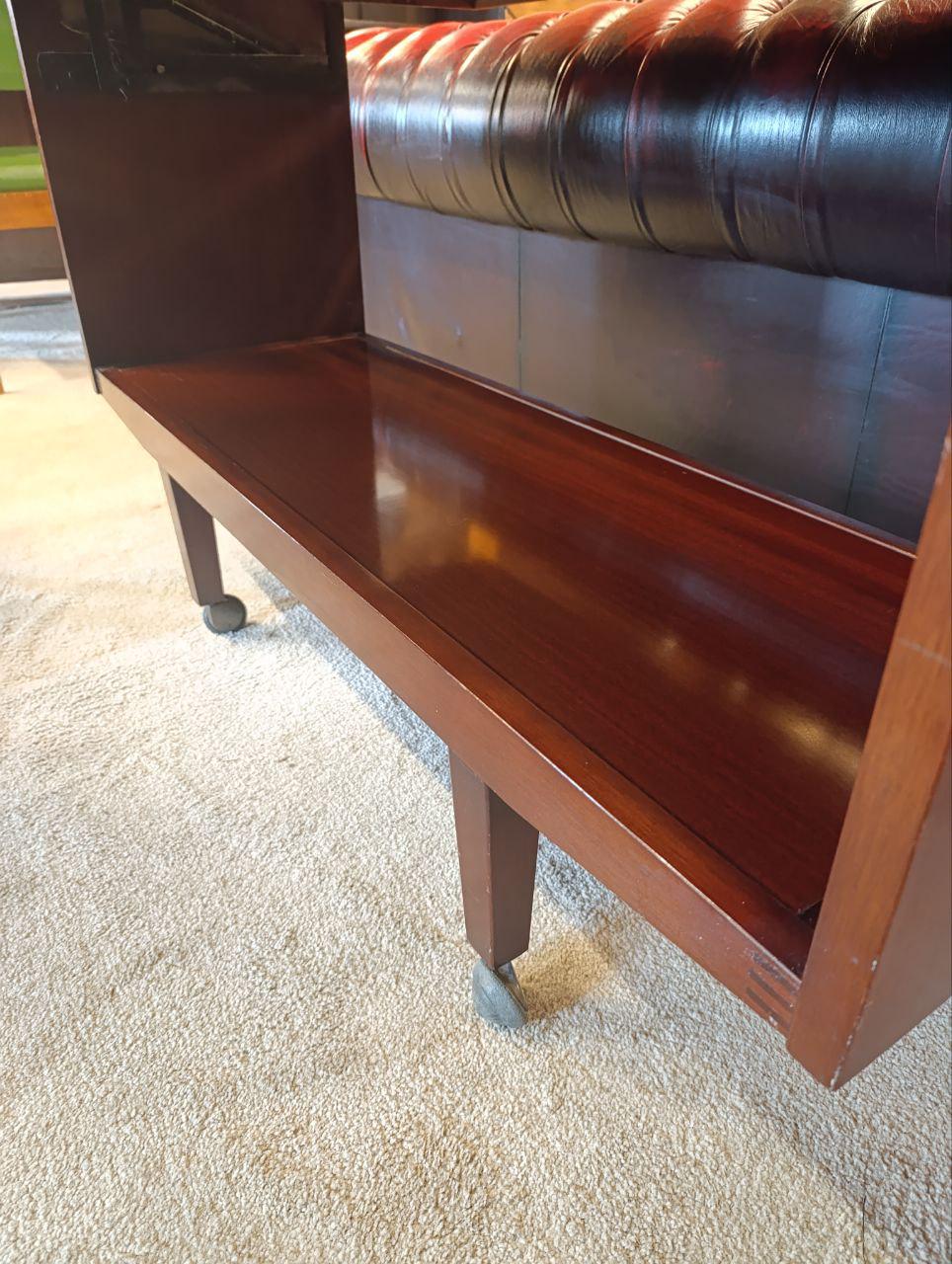 Vintage Besway Teak Metamorphic Drinks Trolley/Dining Table - 1970