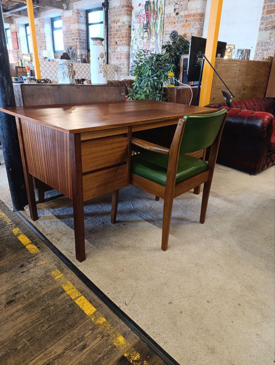 Vintage 1970s Mid-Century Teak Desk by Verco - Sleek & Functional