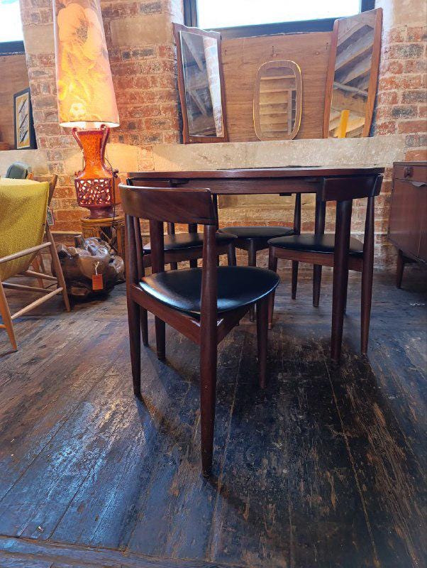 Rare Hans Olsen Teak Dining Set for Frem Røjle - 1950s - Newly Restored