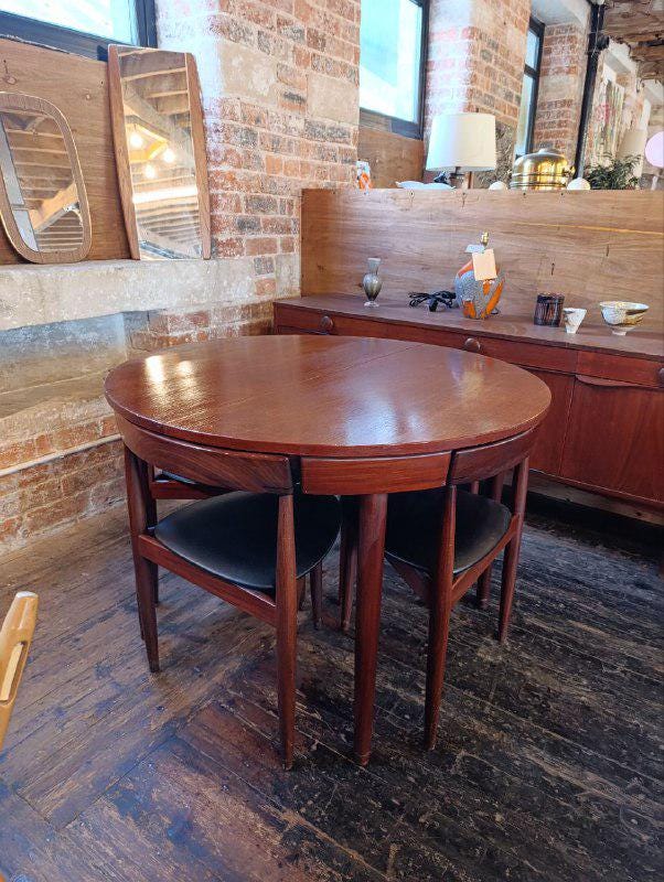 Rare Hans Olsen Teak Dining Set for Frem Røjle - 1950s - Newly Restored