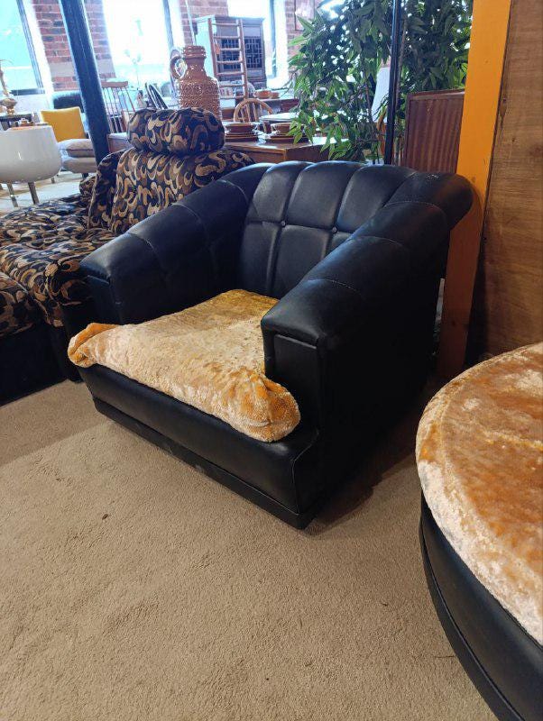 Iconic 1960s-70s Retro Curved Sofa & Armchair Set - Reupholstered to Order