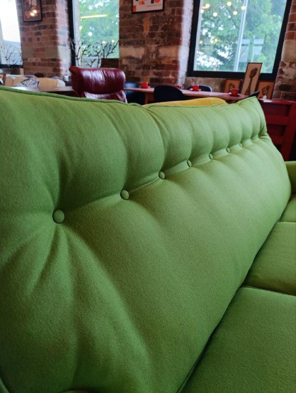 Iconic Parker Knoll N30 Sofa - Apple Green Wool - 1960s British Design