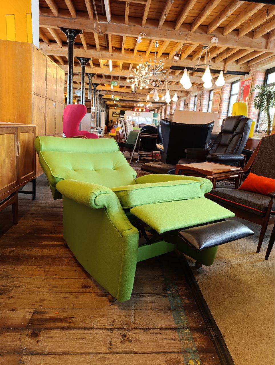 Iconic Parker Knoll N30 Three-Piece Suite - Apple Green Wool - 1960s British Design