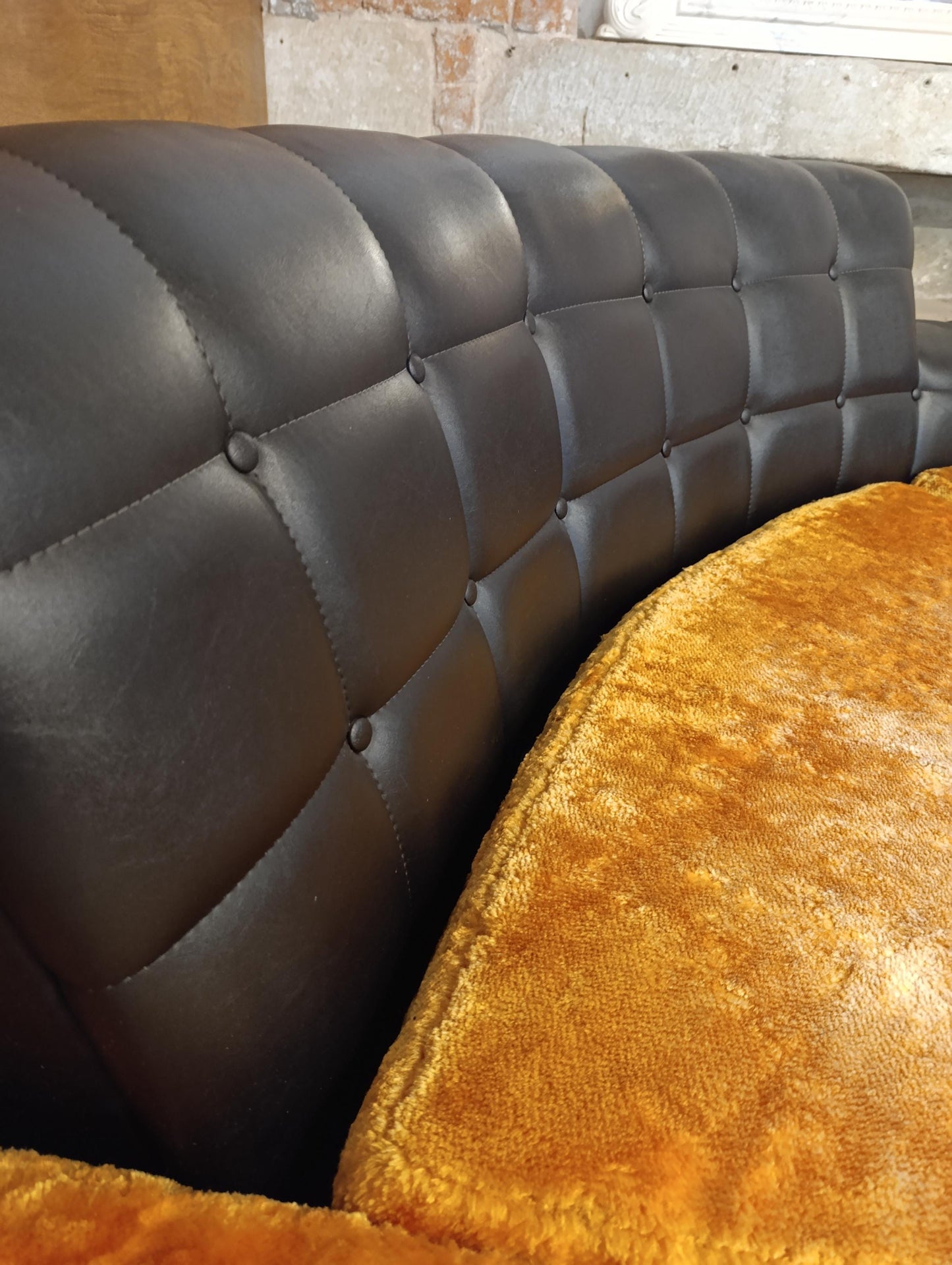 Iconic 1960s-70s Retro Curved Sofa & Armchair Set - Reupholstered to Order