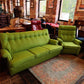 Iconic Parker Knoll N30 Three-Piece Suite - Apple Green Wool - 1960s British Design