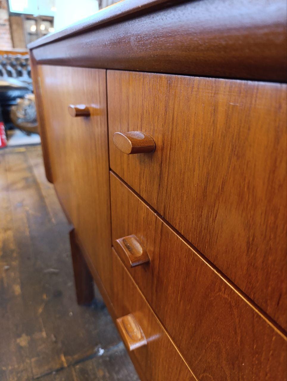 Vintage White and Newton of Portsmouth Sideboard - Mid Century Teak & Afromosia, 193cm Wide