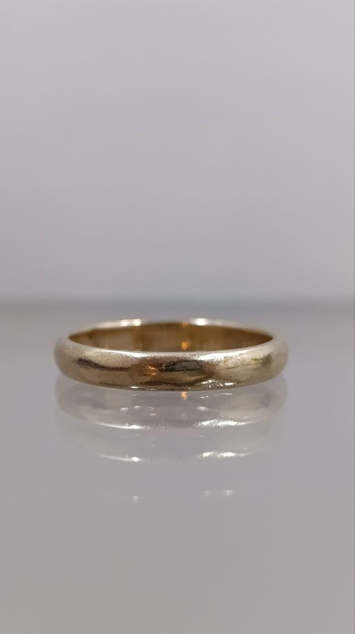 Vintage 1962 9ct Yellow Gold Wedding Band - London Hallmarked