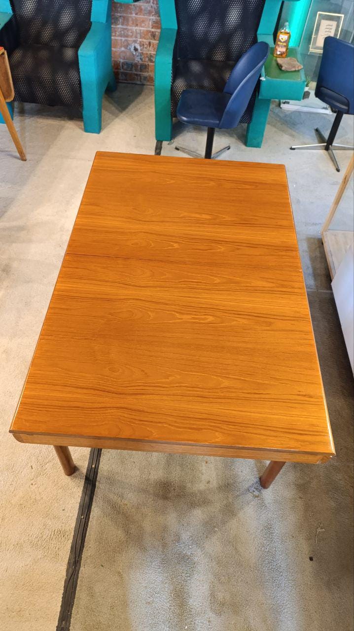 Rare Mid-Century White & Newton Extendable Teak Dining Table - 1960s British Design