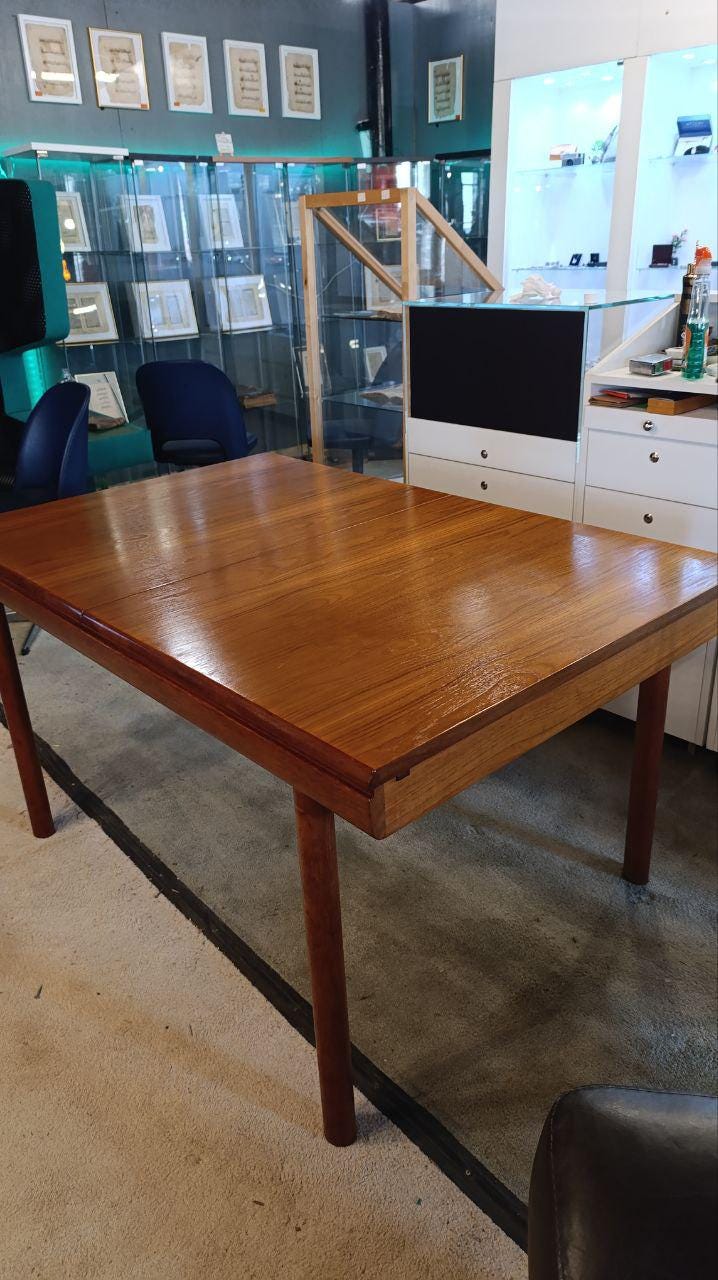 Rare Mid-Century White & Newton Extendable Teak Dining Table - 1960s British Design