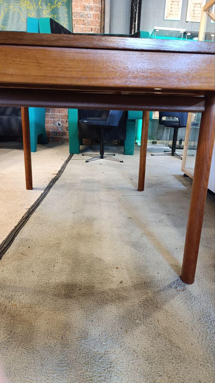 Rare Mid-Century White & Newton Extendable Teak Dining Table - 1960s British Design