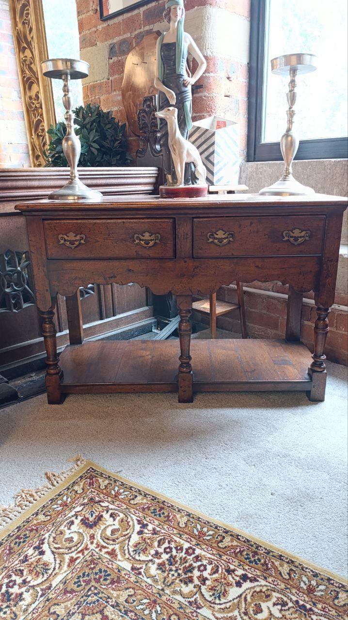 Titchmarsh & Goodwin Solid Oak Pot-Board Dresser Base