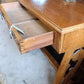 Arts & Crafts Revival Oak Veneered Console Table