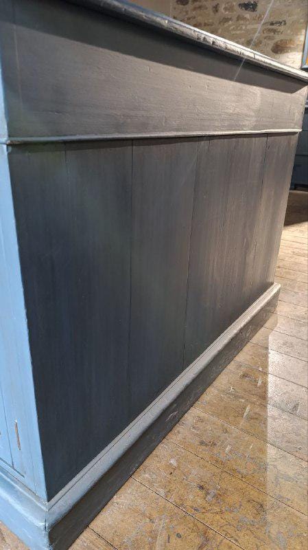 Victorian Partner’s Desk with Bespoke Yorkshire Dales Map Top – 152 x 107 x 75