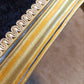 French Rococo Revival Giltwood Chaise Longue with Velvet Chenille Upholstery