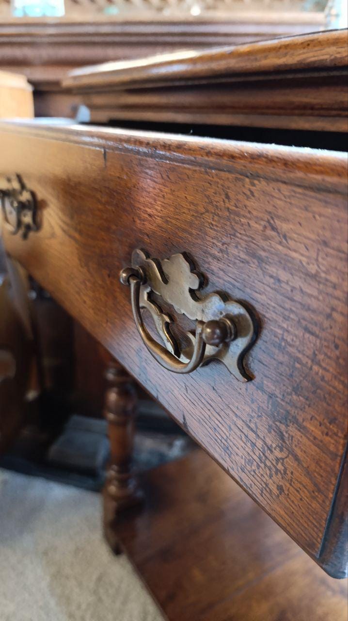 Titchmarsh & Goodwin Solid Oak Pot-Board Dresser Base