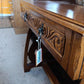 Arts & Crafts Revival Oak Veneered Console Table