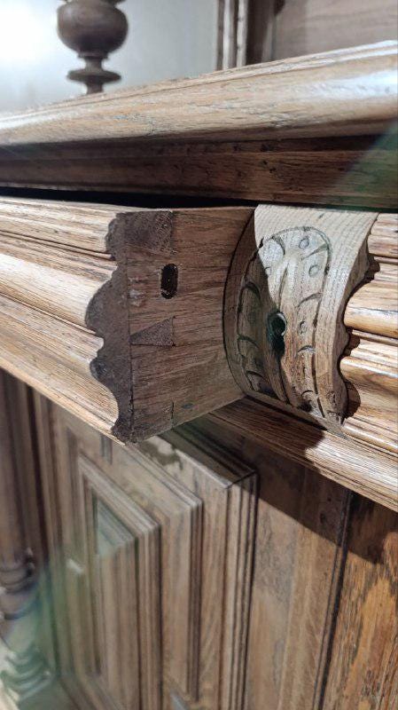 Exceptional Antique French Henri II Oak Buffet à Deux Corps – Late 19th Century