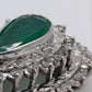 Gold, Emerald & Diamond Teardrop Pendant – 20th Century with Insurance Valuation