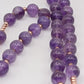 Amethyst Beaded Necklace with Tree of Life Copper Wire Pendant