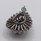 Gold, Emerald & Diamond Teardrop Pendant – 20th Century with Insurance Valuation