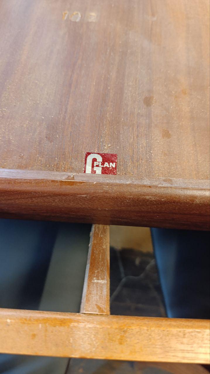 G Plan Fresco Extending Teak Dining Table & Six Chairs, 1960s–1970s