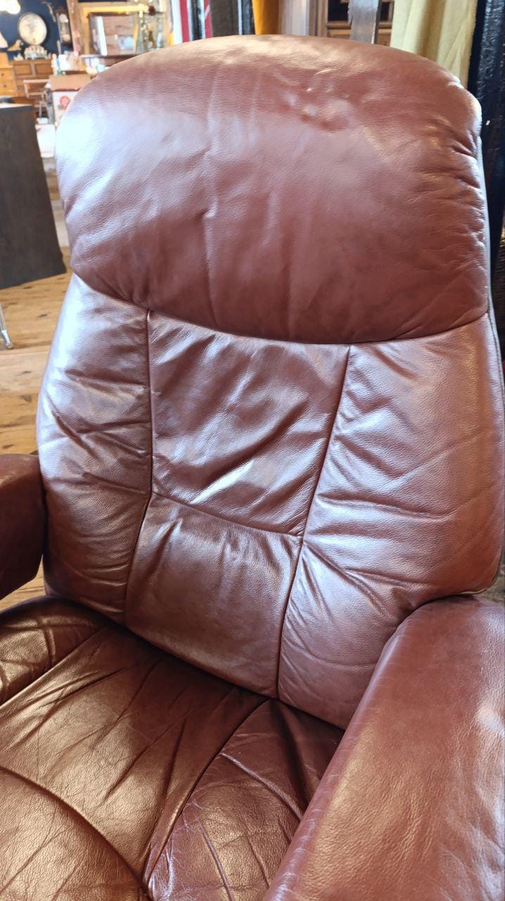 Sømo A/S Danish Leather Recliner Chair – 1990s