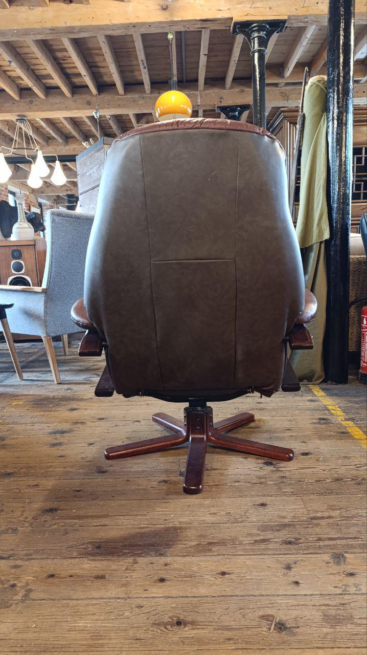 Sømo A/S Danish Leather Recliner Chair – 1990s