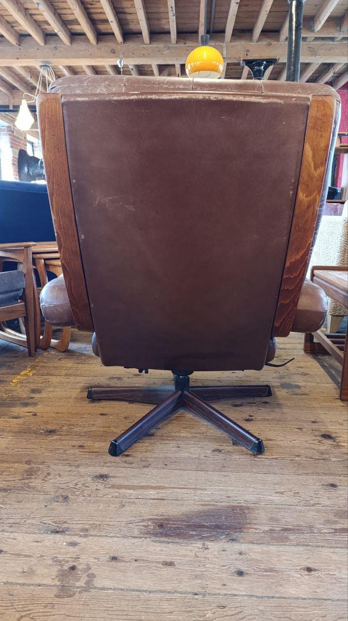 Göte Möbler 1960s Lounge Chair & Ottoman – Swedish Mid-Century Modern (New Upholstery)