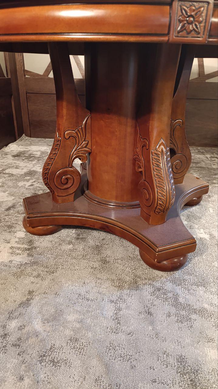 A Reproduction American Emprire / Late Regency Revival Round Pedestal Dining Table – 131cm