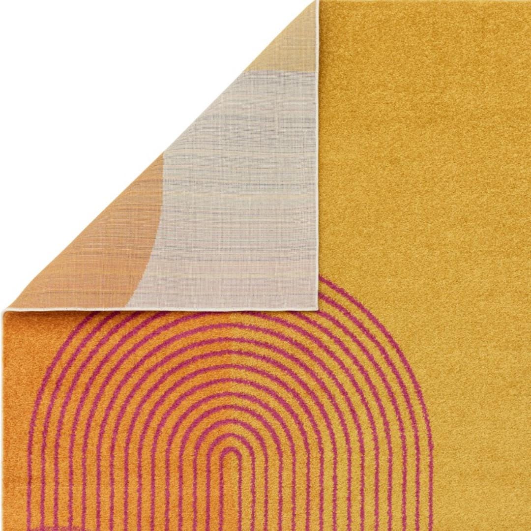 Arcadia Solis Rug – Mustard & Magenta 170 x 120