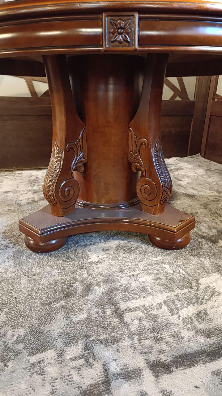 A Reproduction American Emprire / Late Regency Revival Round Pedestal Dining Table – 131cm