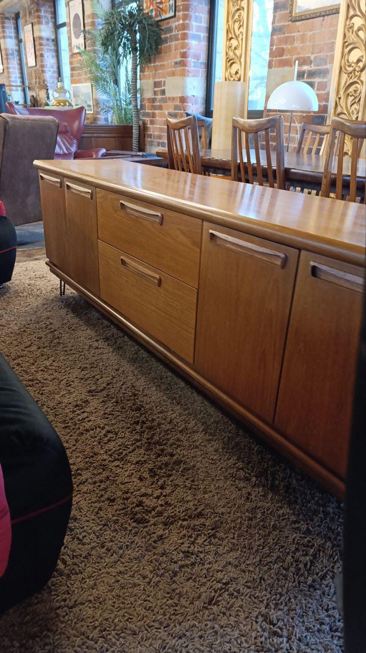 Meredew Mid-Century Teak Sideboard — 1970s British Modernist Storage