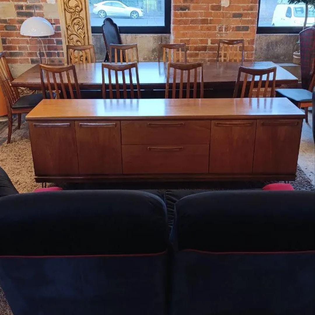 Meredew Mid-Century Teak Sideboard — 1970s British Modernist Storage