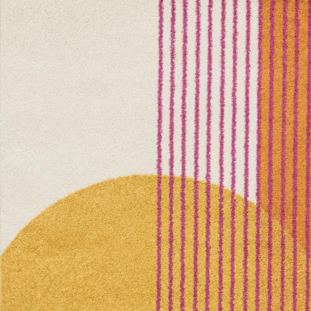 Arcadia Solis Rug – Mustard & Magenta 170 x 120