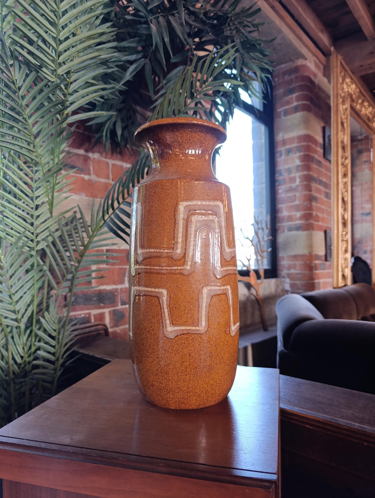 Scheurich Keramik West German Fat Lava Floor Vase — photograph 1