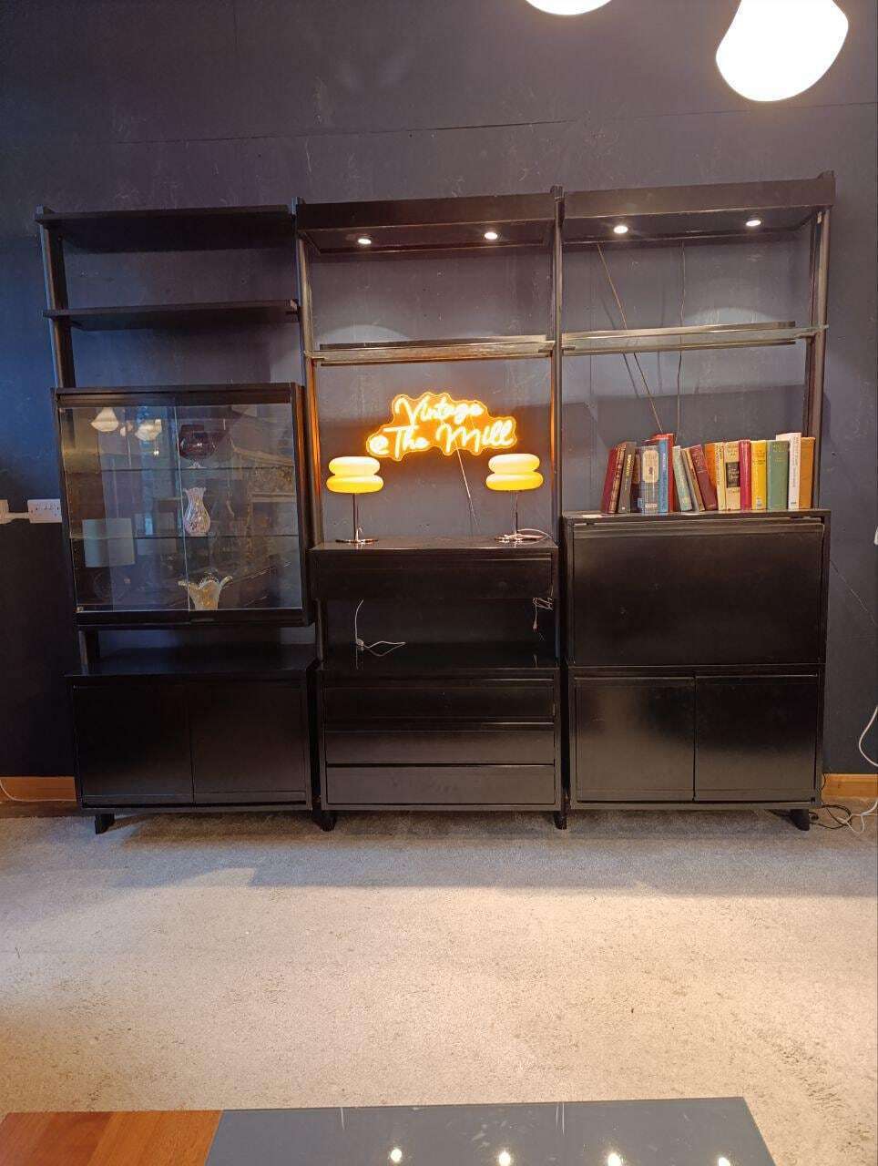 Ligne Roset Modular Wall System with Bar and Lighting, Listed as 2020 — photograph 2