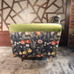 Moss-Green Velvet Lounge Chair with Clarke & Clarke Botanica Fabric — photograph 5