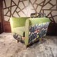 Moss-Green Velvet Lounge Chair with Clarke & Clarke Botanica Fabric — photograph 1