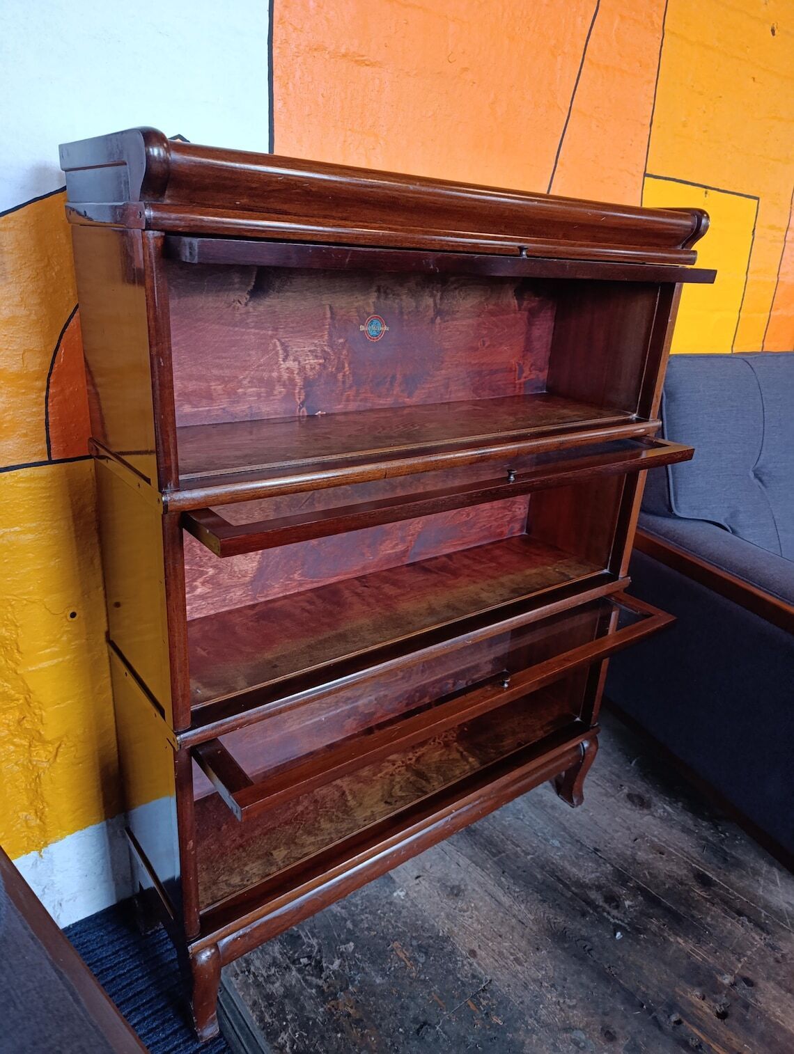 Globe-Wernicke Three-Section Barrister’s Bookcase — photograph 12