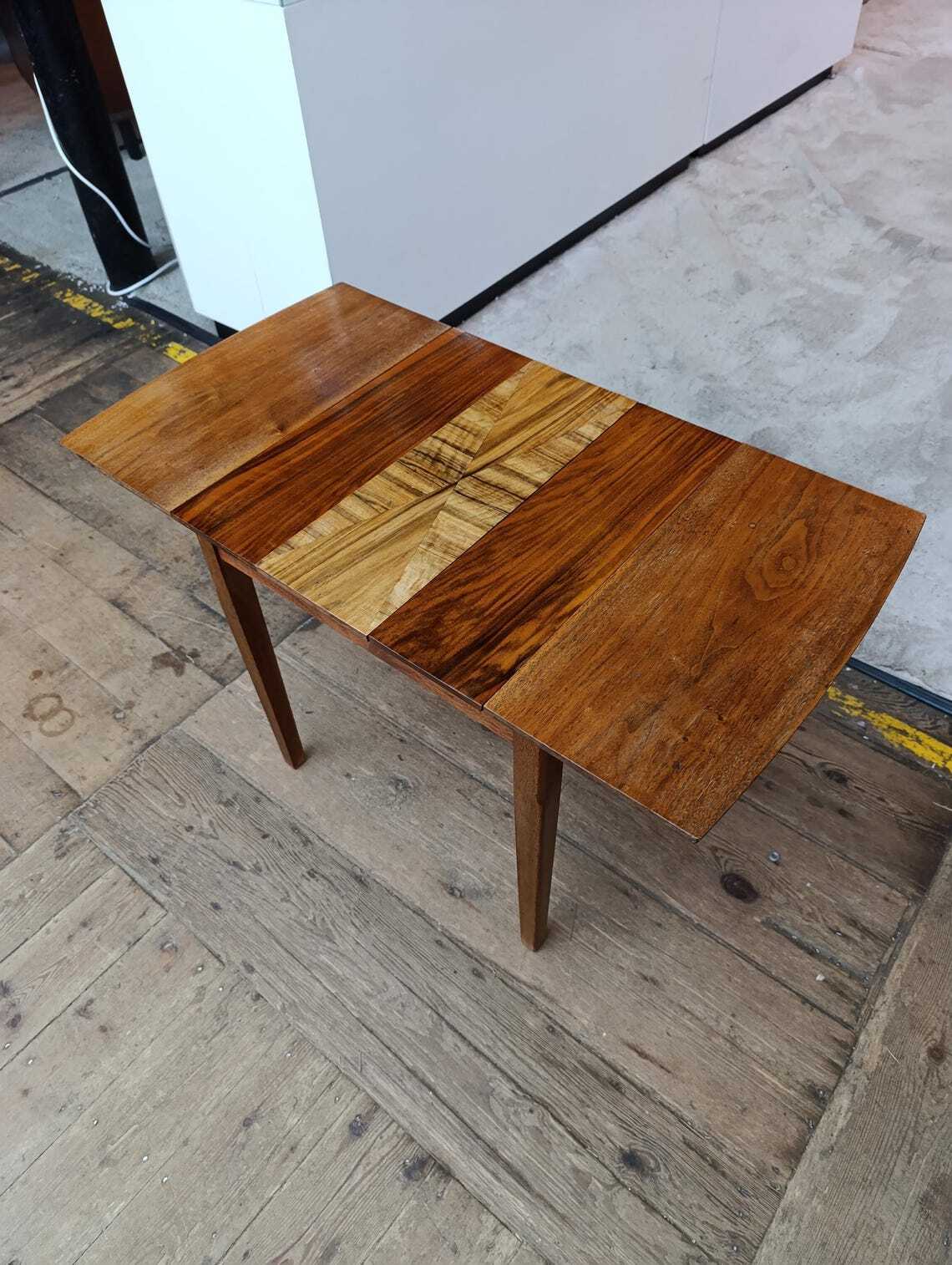 Teak Draw-Leaf Coffee Table with Hidden Storage — photograph 9