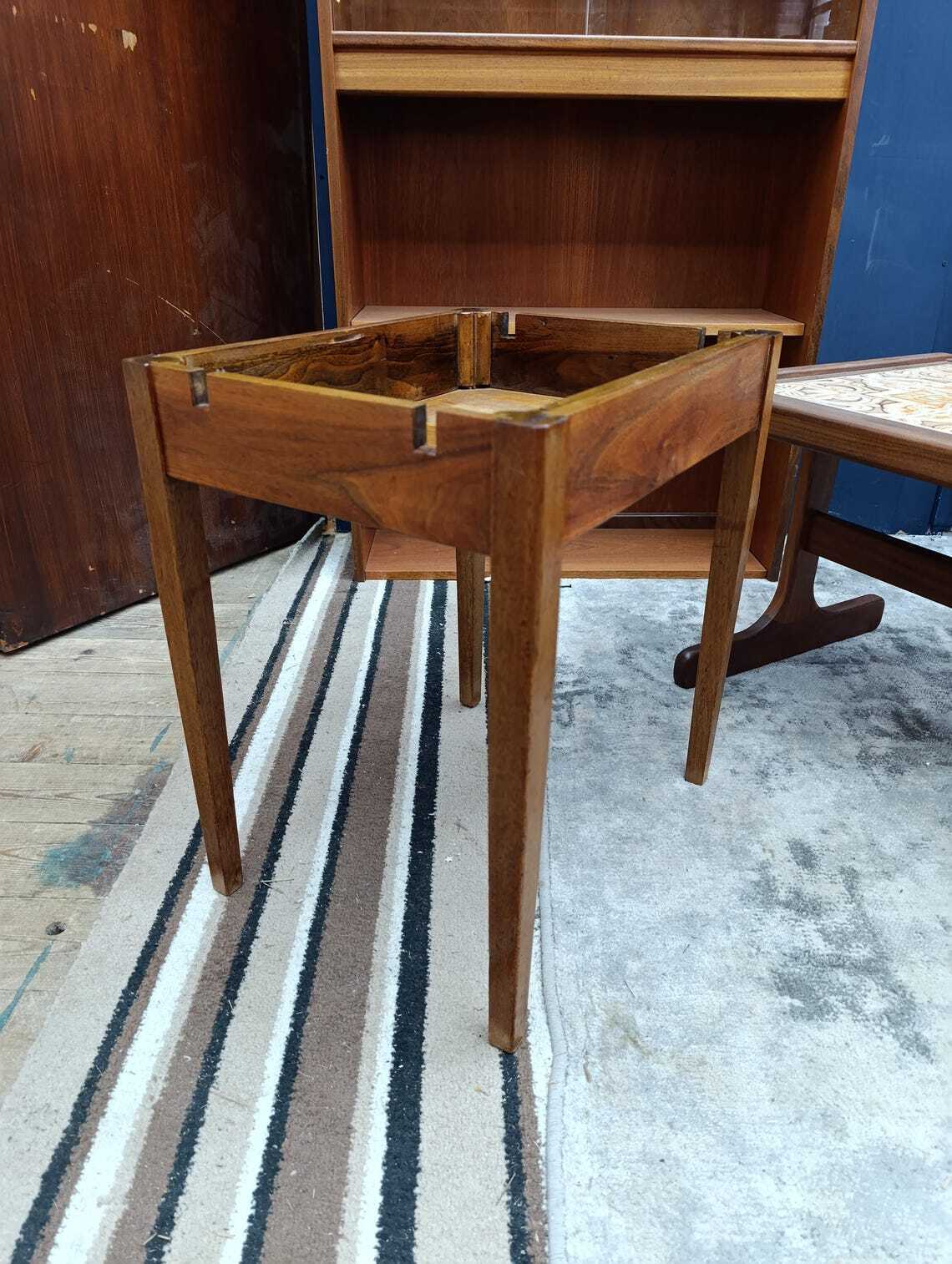 Teak Draw-Leaf Coffee Table with Hidden Storage — photograph 16