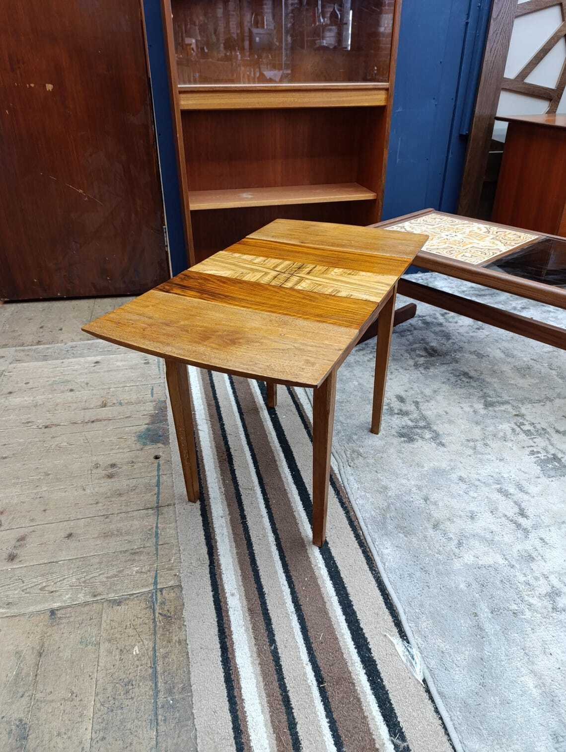 Teak Draw-Leaf Coffee Table with Hidden Storage — photograph 3
