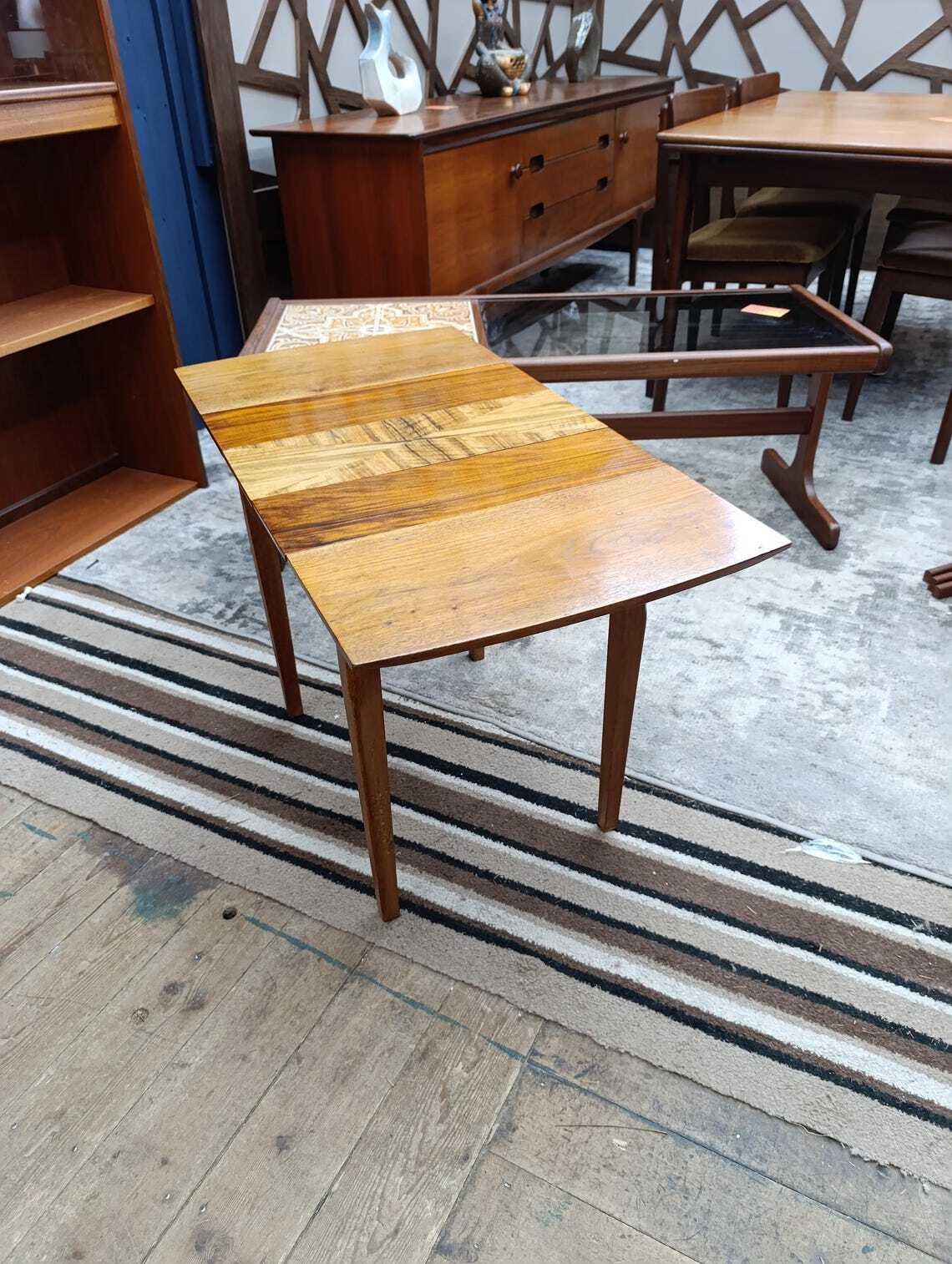 Teak Draw-Leaf Coffee Table with Hidden Storage — photograph 6