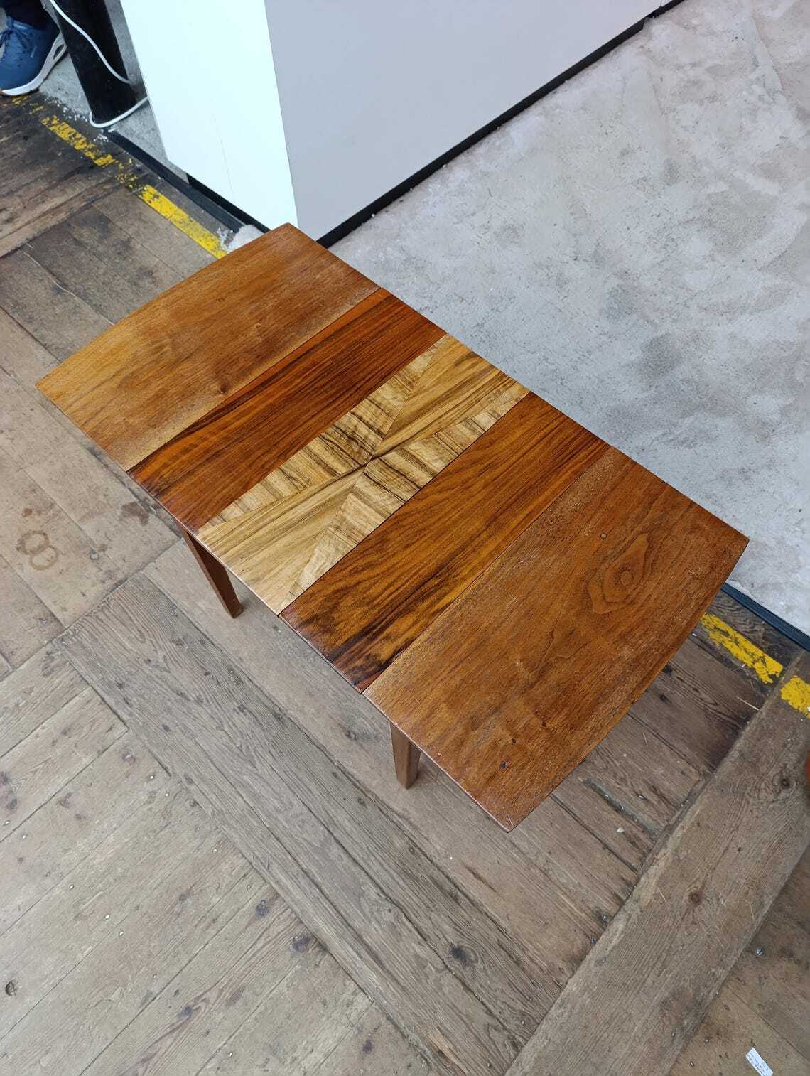 Teak Draw-Leaf Coffee Table with Hidden Storage — photograph 8