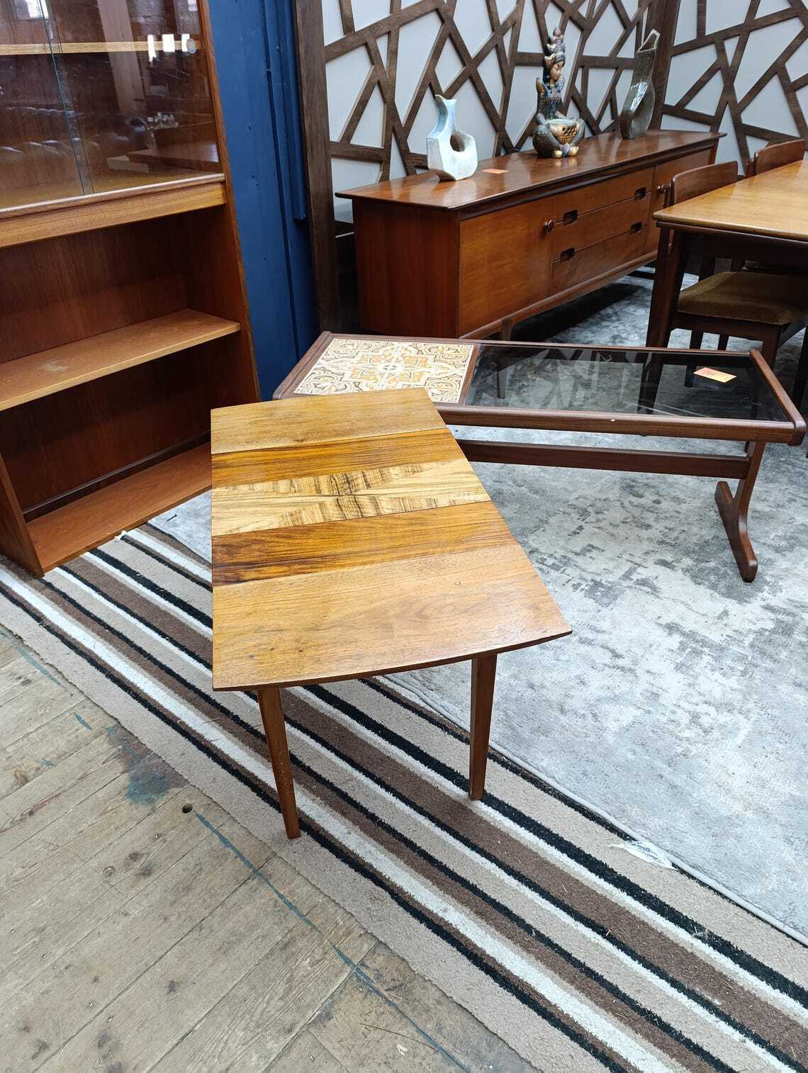 Teak Draw-Leaf Coffee Table with Hidden Storage — photograph 4