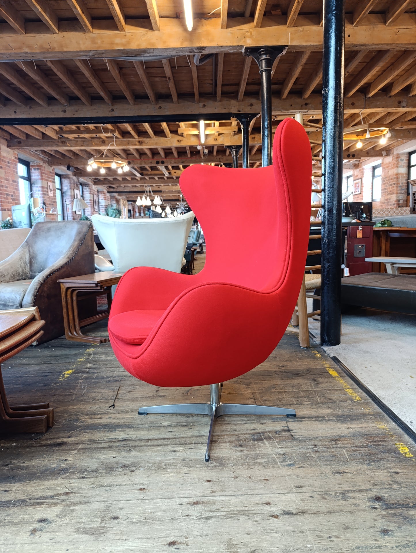 Mid-Century Modern Egg Chair, Swivel Base, 1960s Design | Choose Your Upholstery